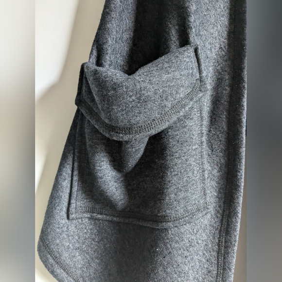 Annie Thompson Drape Hoodie Tunic Gray - small - Picture 5 of 7